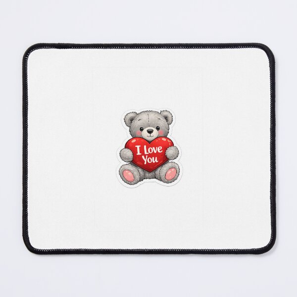 Item preview, Cute Teddy Bear Holding Heart Sticker | I Love You | Kawaii Valentine Bear | Transparent PNG designed and sold by Ishratparween11.