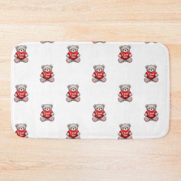 Item preview, Cute Teddy Bear Holding Heart Sticker | I Love You | Kawaii Valentine Bear | Transparent PNG designed and sold by Ishratparween11.
