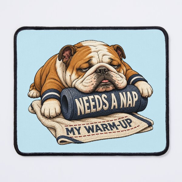 Item preview, Funny English Bulldog Gym Workout Humor Gift designed and sold by Gentlestate.