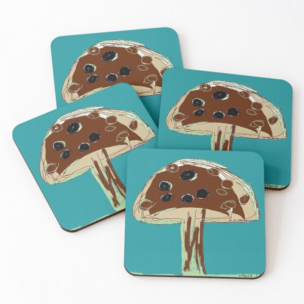 Item preview, Aqua Mushroom designed and sold by mariaalexart22.