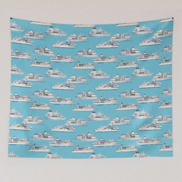 Item preview, Watercolor Cruise Ships Aquamarina  designed and sold by Lidra Zehcnas.