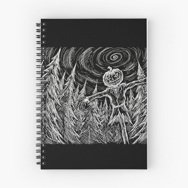 Item preview, Creepy Pumpkin Scarecrow in Dark Woods Sketch designed and sold by TeNovaStudio.
