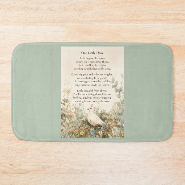 Item preview, Our Little Dove | Baby Poem Wall Art | Christian Nursery Print designed and sold by Bound for Wonder.