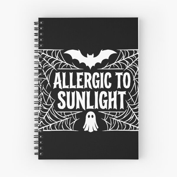 Item preview, Allergic to Sunlight Funny Halloween Ghost and Bat designed and sold by TeNovaStudio.