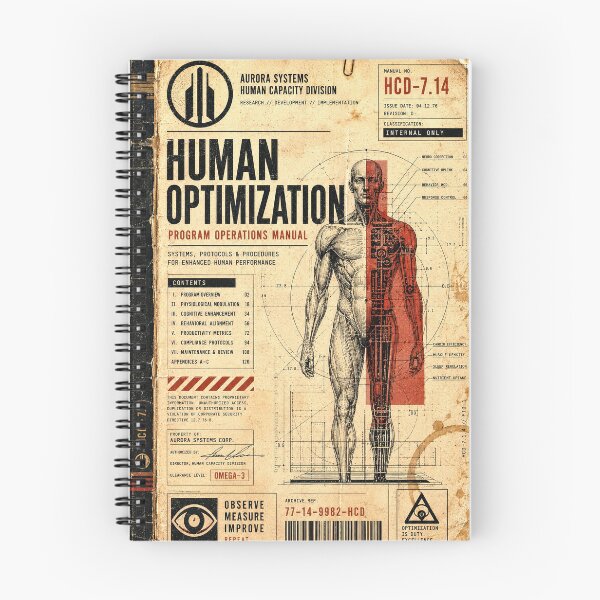 Item preview, Human Optimization Program - Aurora Systems Cyborg Anatomy Manual Dystopia designed and sold by Basajaun Studio.