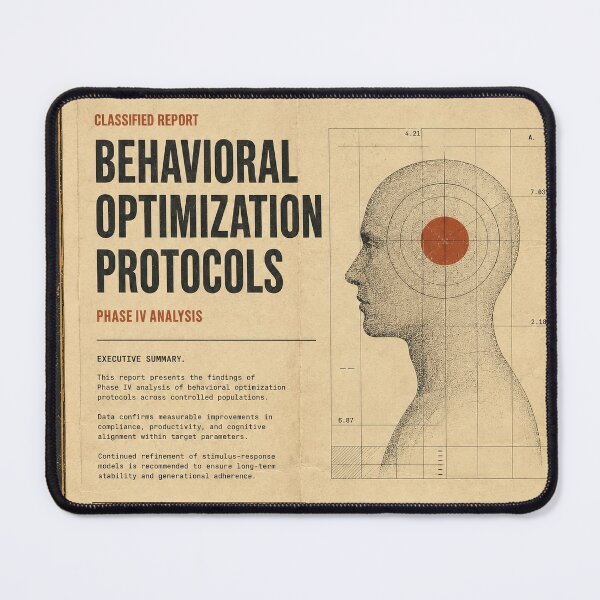 Item preview, Behavioral Optimization Protocols - Aurora Systems Classified Dystopian Corporate designed and sold by Basajaun Studio.