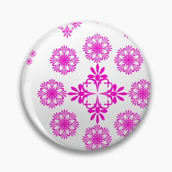 Item preview, Pink Geometric Flower Ornament designed and sold by Ei-Ei.