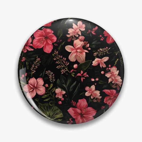 Item preview, Tropical Pink Hibiscus Floral Pattern Hawaiian Summer Print designed and sold by The Fine Print by BassAddict.