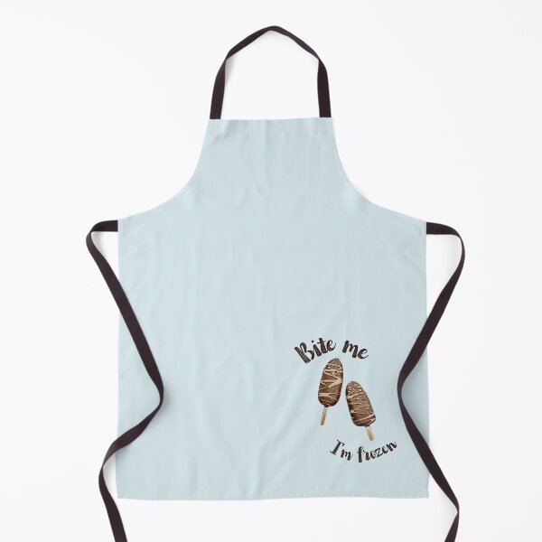 Item preview, Bite Me I'm Frozen - Funny Chocolate Ice Cream Pun designed and sold by AnilaPike Studio.