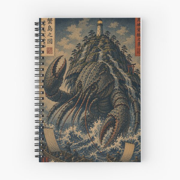 Item preview, The Island Awakens | Giant Lobster Kaiju Ukiyo-E Sea Monster designed and sold by Vandy Fullam.