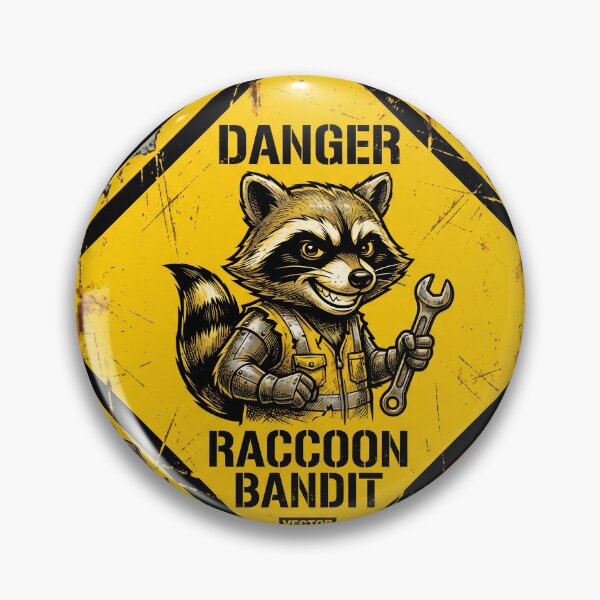 Item preview, Currently Unsupervised Funny Raccoon Hazard Sign designed and sold by ryanguas.
