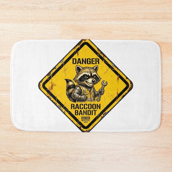 Item preview, Currently Unsupervised Funny Raccoon Hazard Sign designed and sold by ryanguas.