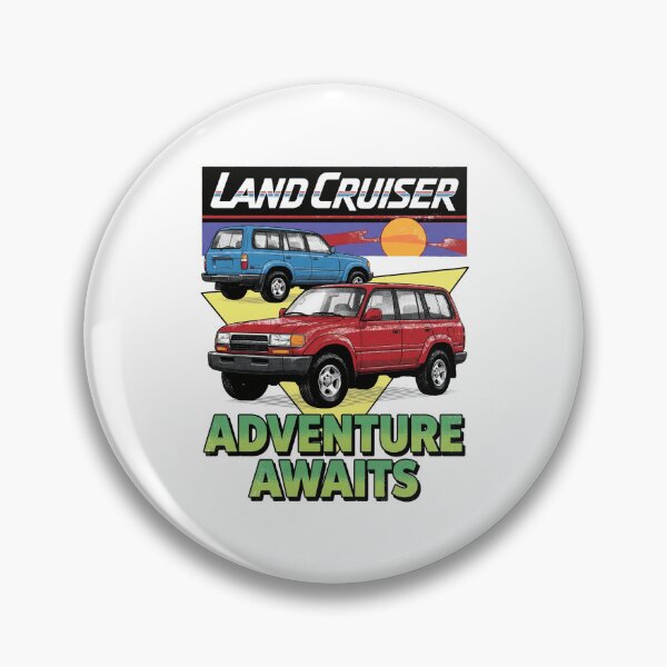 Item preview, Vintage Style Land Cruiser 80 Series Adventure Awaits [White Shirt Only] designed and sold by Off-Road-Zone.