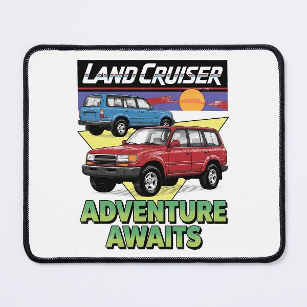 Item preview, Vintage Style Land Cruiser 80 Series Adventure Awaits [White Shirt Only] designed and sold by Off-Road-Zone.