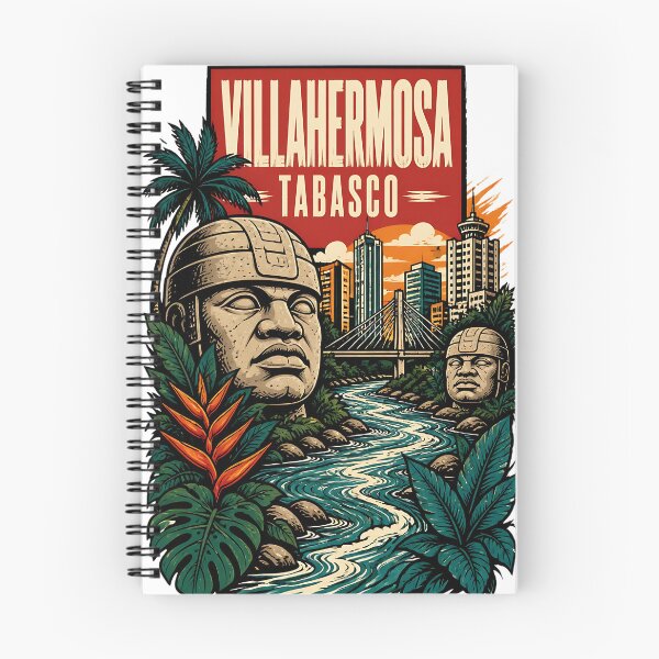 Item preview, Villahermosa Tabasco, Mexico Vintage Travel Tourism Art designed and sold by TravelersGems.