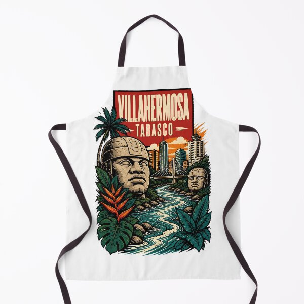 Item preview, Villahermosa Tabasco, Mexico Vintage Travel Tourism Art designed and sold by TravelersGems.
