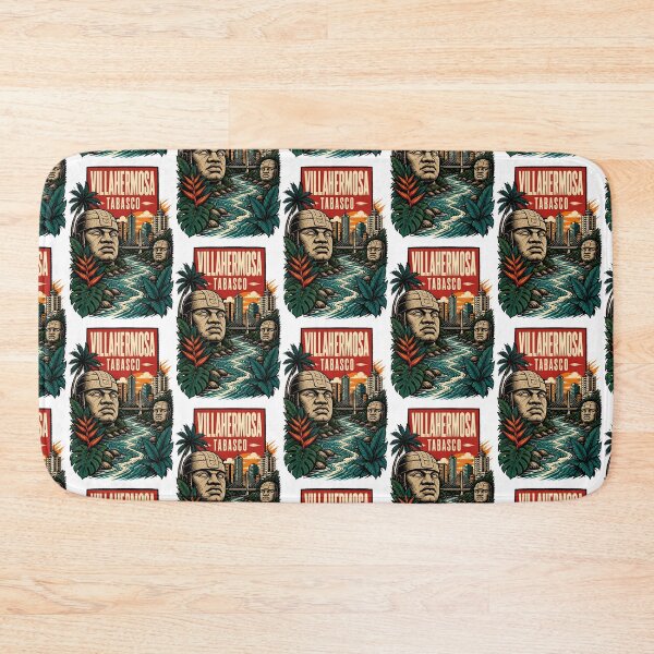 Item preview, Villahermosa Tabasco, Mexico Vintage Travel Tourism Art designed and sold by TravelersGems.