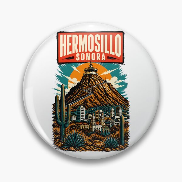 Item preview, Hermosillo Sonora, Mexico Vintage Travel Tourism Art designed and sold by TravelersGems.