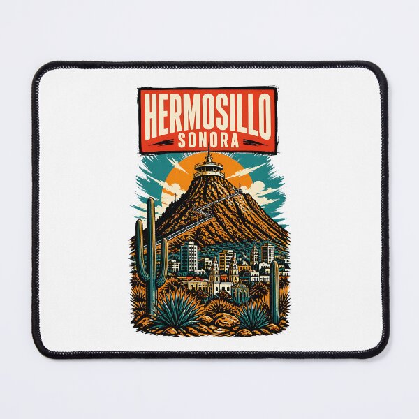 Item preview, Hermosillo Sonora, Mexico Vintage Travel Tourism Art designed and sold by TravelersGems.