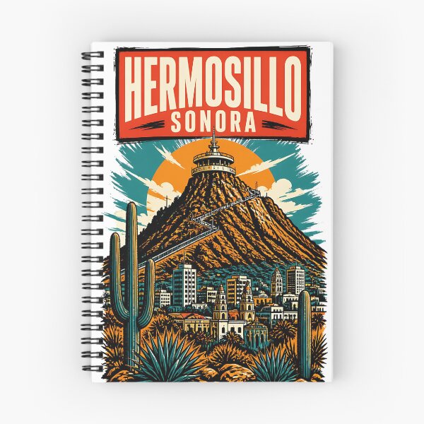 Item preview, Hermosillo Sonora, Mexico Vintage Travel Tourism Art designed and sold by TravelersGems.
