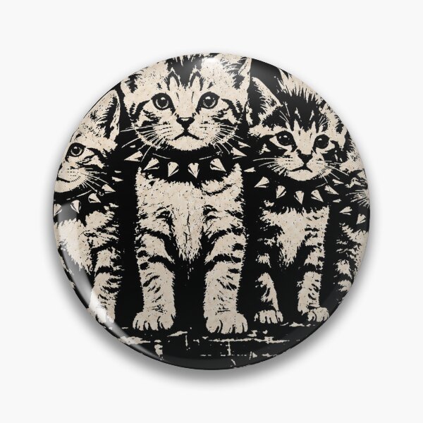 Item preview, Vintage Punk Cat Rock Cats Mohawk Spiked Collar  designed and sold by will freed18.