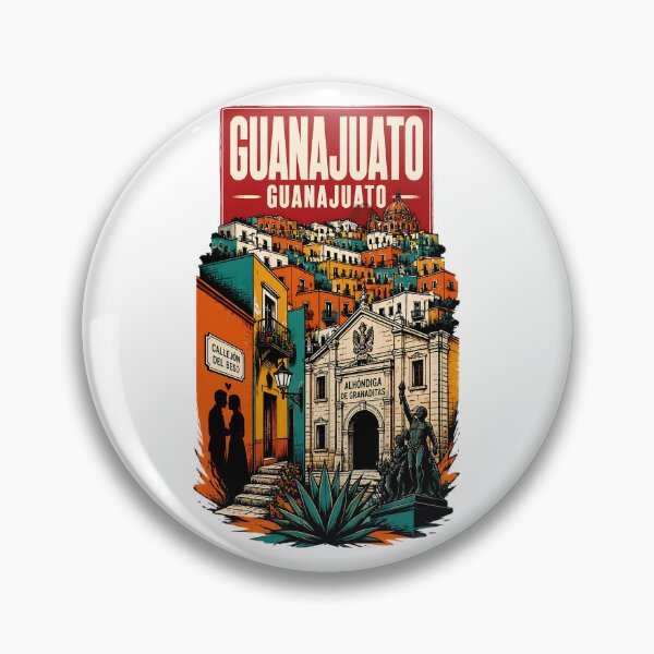 Item preview, Guanajuato, Mexico Vintage Travel Tourism Art designed and sold by TravelersGems.