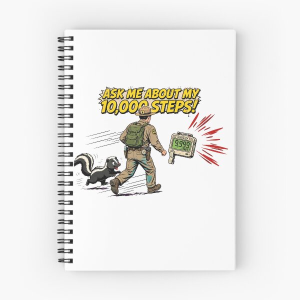 Item preview, Ask Me About My 10,000 Steps Funny Park Ranger Gift Comic Art designed and sold by Neurospicy Trolls.