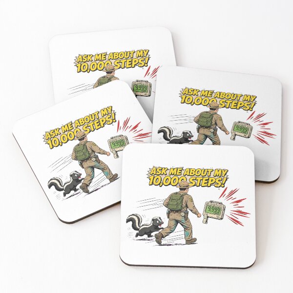 Item preview, Ask Me About My 10,000 Steps Funny Park Ranger Gift Comic Art designed and sold by Neurospicy Trolls.