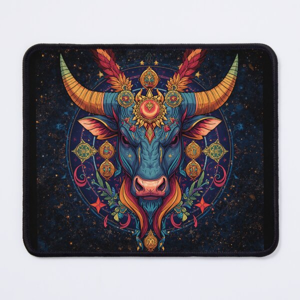 Item preview, Ornate Taurus Zodiac Sign Bull Astrology Art designed and sold by Justyna93.