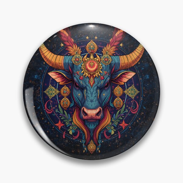 Item preview, Ornate Taurus Zodiac Sign Bull Astrology Art designed and sold by Justyna93.