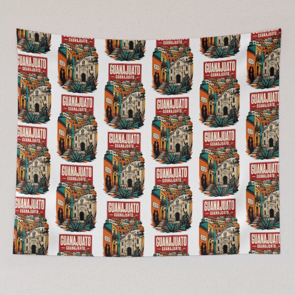 Item preview, Guanajuato, Mexico Vintage Travel Tourism Art designed and sold by TravelersGems.