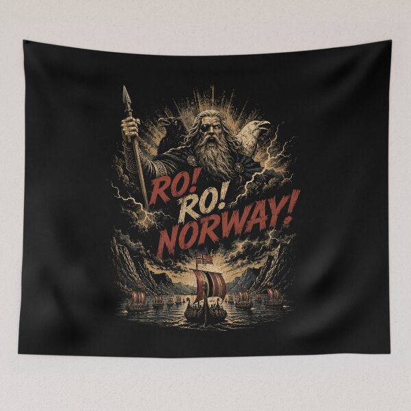 Item preview, RO! RO! NorwayNorwegian Flag Scandinavian Heritage Design designed and sold by Crystal-Tree.