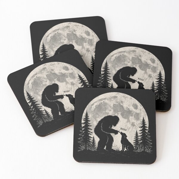Item preview, Bigfoot Boops Dog Under Full Moon designed and sold by will freed18.