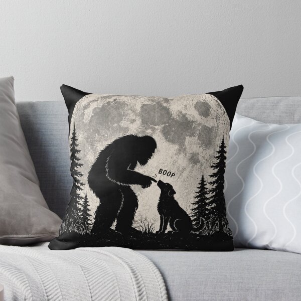Item preview, Bigfoot Boops Dog Under Full Moon designed and sold by will freed18.