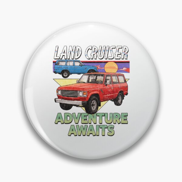 Item preview, Vintage Style Land Cruiser 60 Series Adventure Awaits [White Shirt Only] designed and sold by Off-Road-Zone.
