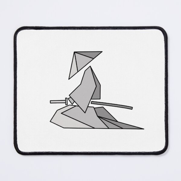 Item preview, Origami Samurai Geometric Folded Paper Warrior Art designed and sold by Macias123.