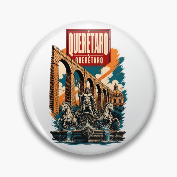 Item preview, Queretaro, Mexico Vintage Travel Tourism Art designed and sold by TravelersGems.