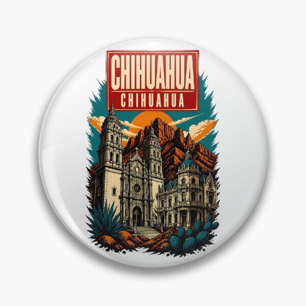 Item preview, Chihuahua Chihuahua, Mexico Vintage Travel Tourism Art designed and sold by TravelersGems.