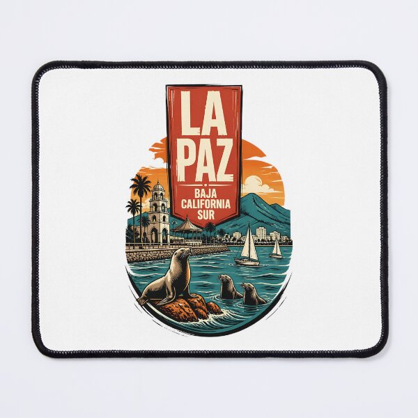 Item preview, La Paz Baja California Sur, Mexico Vintage Travel Tourism Art 2 designed and sold by TravelersGems.
