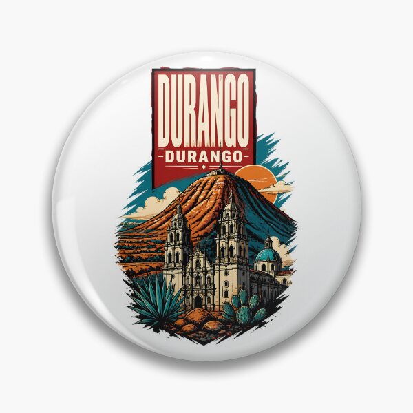 Item preview, Durango, Mexico Vintage Travel Tourism Art designed and sold by TravelersGems.
