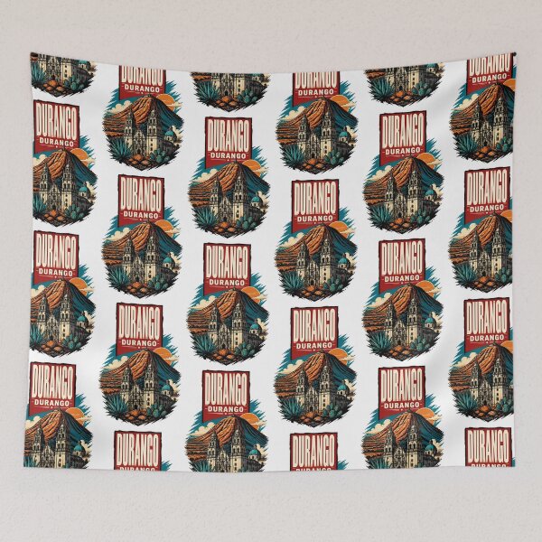 Item preview, Durango, Mexico Vintage Travel Tourism Art designed and sold by TravelersGems.