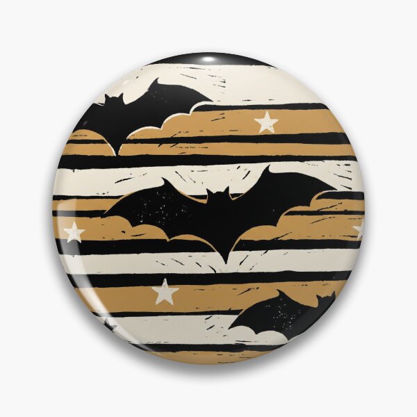 Item preview, Retro Vintage Halloween Bats Distressed Sunset Stripes designed and sold by TeNovaStudio.