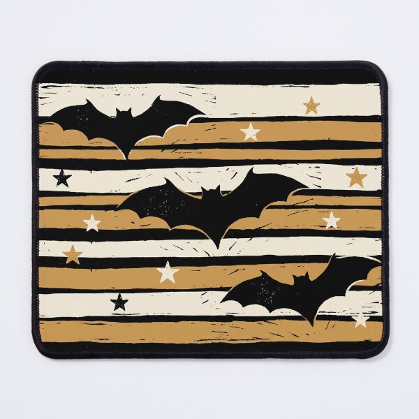 Item preview, Retro Vintage Halloween Bats Distressed Sunset Stripes designed and sold by TeNovaStudio.