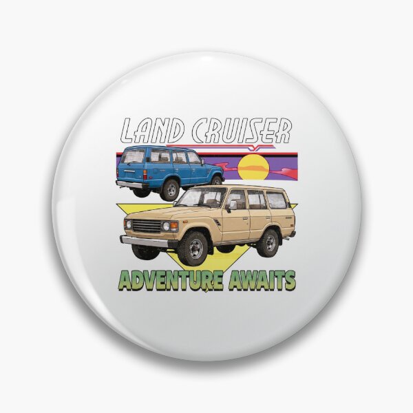 Item preview, Retro Style Land Cruiser 60 Series Adventure Awaits [White Shirt Only] designed and sold by Off-Road-Zone.