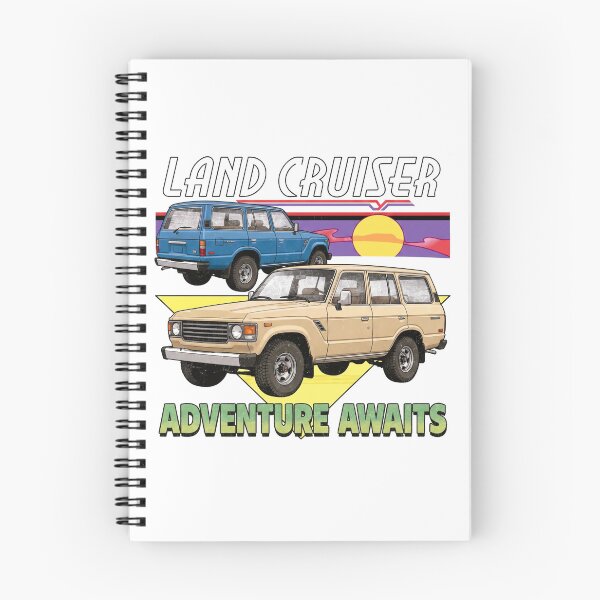 Item preview, Retro Style Land Cruiser 60 Series Adventure Awaits [White Shirt Only] designed and sold by Off-Road-Zone.