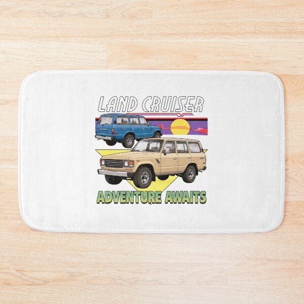 Item preview, Retro Style Land Cruiser 60 Series Adventure Awaits [White Shirt Only] designed and sold by Off-Road-Zone.