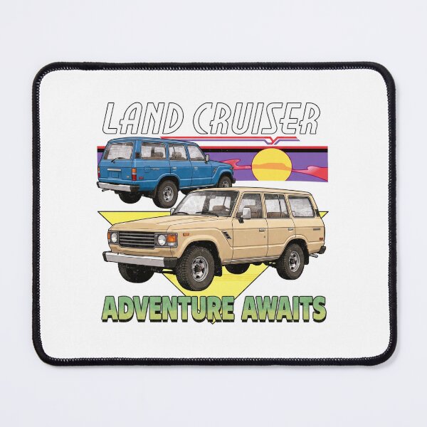 Item preview, Retro Style Land Cruiser 60 Series Adventure Awaits [White Shirt Only] designed and sold by Off-Road-Zone.