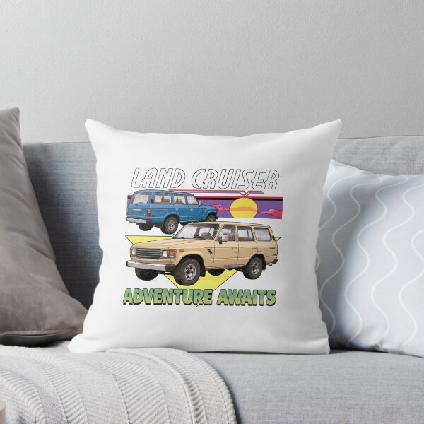 Item preview, Retro Style Land Cruiser 60 Series Adventure Awaits [White Shirt Only] designed and sold by Off-Road-Zone.