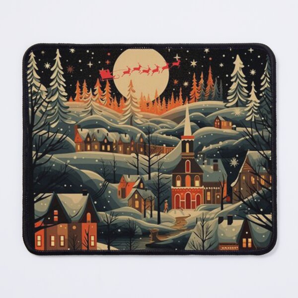 Item preview, Magical Christmas Village With Santa And His Sleigh designed and sold by GaffaDesigns.