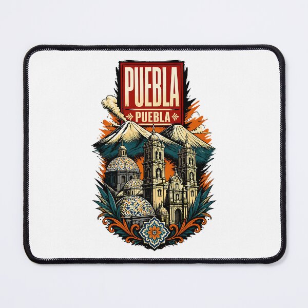 Item preview, Puebla, Mexico Vintage Travel Tourism Art designed and sold by TravelersGems.